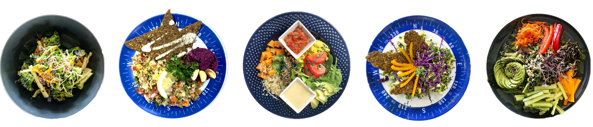 A colourful selection of homemade sauces